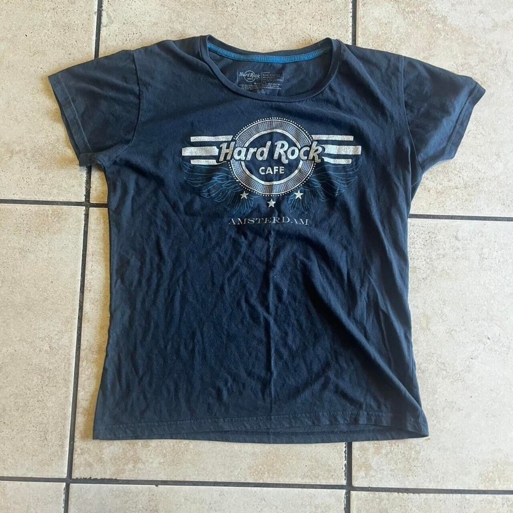 Y2K WMNS HARDROCK CAFE TEE LARGE